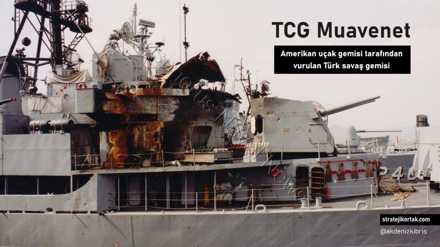 Amerikan Gemisince vurulan Muavenet adlı gemimiz.
